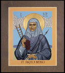 Wood Plaque Premium - St. Angela Merici by L. Williams