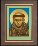 Wood Plaque Premium - St. Francis of Assisi by L. Williams
