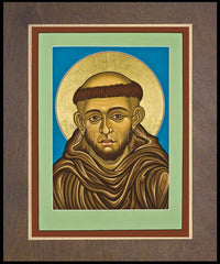 Wood Plaque Premium - St. Francis of Assisi by L. Williams