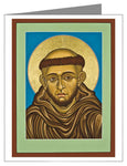Custom Text Note Card - St. Francis of Assisi by L. Williams