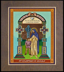 Wood Plaque Premium - St. Columba and Ernan by L. Williams