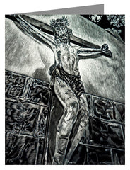 Note Card - Crucifix, Coricancha, Peru by L. Williams