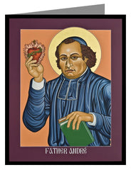 Custom Text Note Card - Fr. Andre’ Coindre by L. Williams