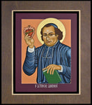 Wood Plaque Premium - Fr. Andre’ Coindre by L. Williams