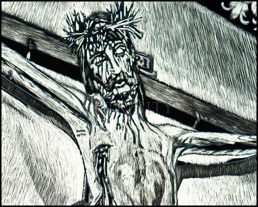 Crucifix, Coricancha Peru: "I Thirst" - Wood Plaque