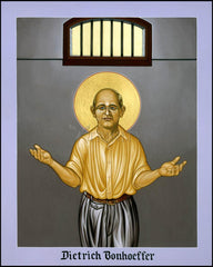 Wood Plaque - Dietrich Bonhoeffer by L. Williams