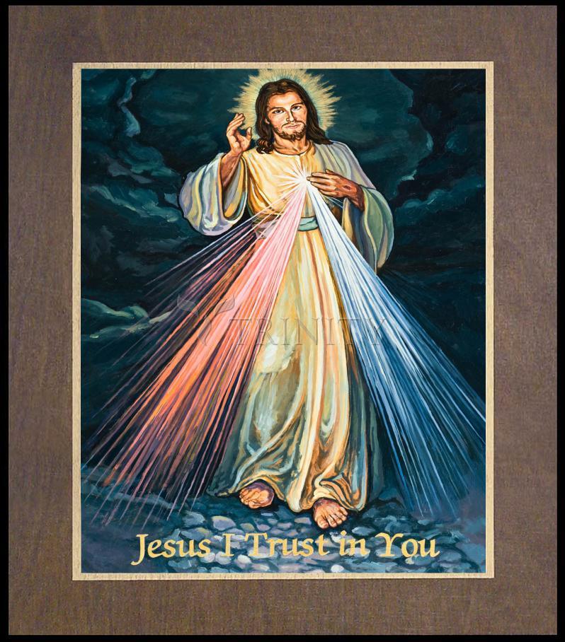 Divine Mercy - Wood Plaque Premium by Lewis Williams, OFS - Trinity Stores