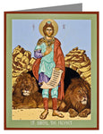 Note Card - St. Daniel in the Lion's Den by L. Williams