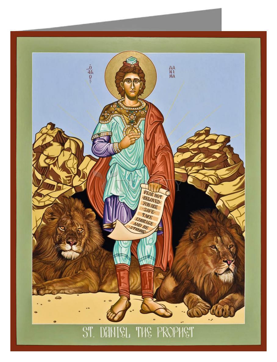 St. Daniel in the Lion's Den - Note Card Custom Text by Lewis Williams, OFS - Trinity Stores