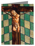 Custom Text Note Card - Fr. Tom's Crucifix by L. Williams