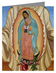 Custom Text Note Card - Our Lady of Guadalupe by L. Williams
