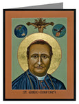 Custom Text Note Card - St. Guido Maria Conforti by L. Williams