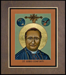 Wood Plaque Premium - St. Guido Maria Conforti by L. Williams