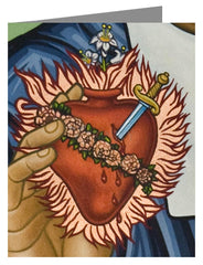 Note Card - Immaculate Heart of Mary by L. Williams