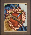 Wood Plaque Premium - Immaculate Heart of Mary by L. Williams