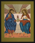 Wood Plaque - Jesus and Mary Magdalene by L. Williams