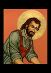 Holy Card - St. Joseph the Worker by L. Williams