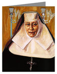 Custom Text Note Card - St. Katharine Drexel by L. Williams