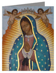 Custom Text Note Card - Our Lady of Guadalupe Crowned by L. Williams