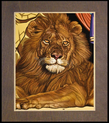 Lion of Judah - Wood Plaque Premium