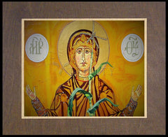 Wood Plaque Premium - Our Lady of the Harvest by L. Williams