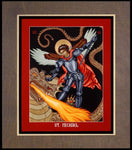 Wood Plaque Premium - St. Michael Archangel by L. Williams