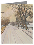 Custom Text Note Card - Christmas Scene: Montrose, CO by L. Williams