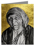 Custom Text Note Card - St. Teresa of Calcutta: Gift of Silence by L. Williams