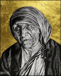 Wood Plaque - St. Teresa of Calcutta: Gift of Silence by L. Williams