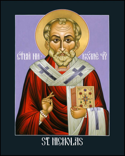 St. Nicholas, Wonderworker - Wood Plaque