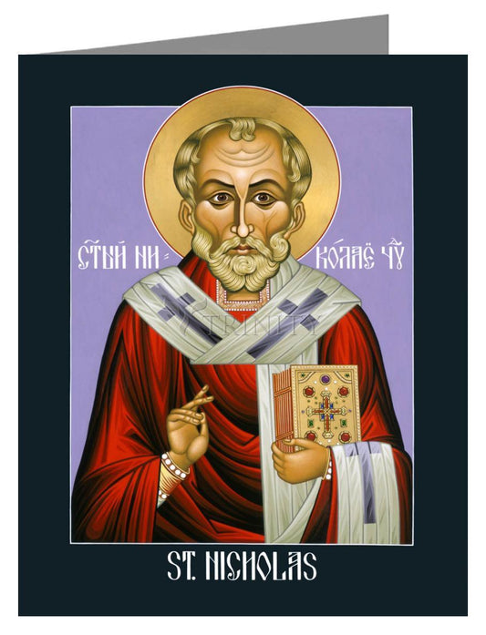 St. Nicholas, Wonderworker - Note Card Custom Text