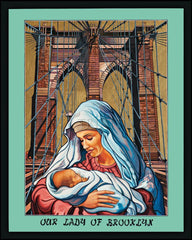 Wood Plaque - Our Lady of Brooklyn by L. Williams