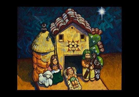 Peruvian Nativity - Holy Card