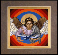 Wood Plaque Premium - St. Raphael Archangel by L. Williams