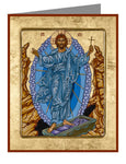 Custom Text Note Card - Resurrection of Christ by L. Williams