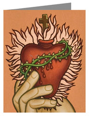 Note Card - Sacred Heart by L. Williams