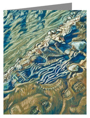 Note Card - Shoe Prints on the Bank by L. Williams