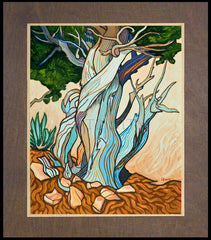 Wood Plaque Premium - Slept Under A Juniper by L. Williams