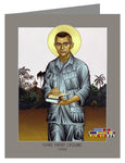 Custom Text Note Card - Fr. Vincent Capodanno by L. Williams