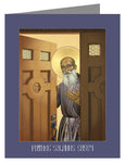 Custom Text Note Card - Bl. Solanus Casey by L. Williams