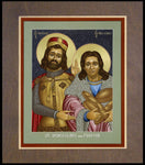 Wood Plaque Premium - St. Wenceslaus and Podiven, his assistant by L. Williams