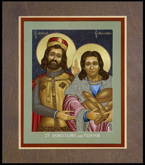 Wood Plaque Premium - St. Wenceslaus and Podiven, his assistant by L. Williams