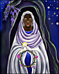 Wood Plaque - Mother Mary at Tomb by M. McGrath