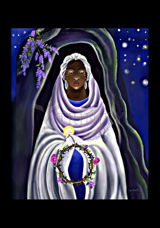 Mother Mary at Tomb - Holy Card