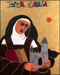 Wood Plaque - St. Teresa of Avila by M. McGrath