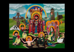 Holy Card - St. Brigid's Lake of Beer by M. McGrath