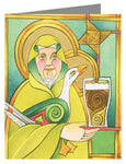 Custom Text Note Card - St. Brigid of 100,000 Welcomes by M. McGrath