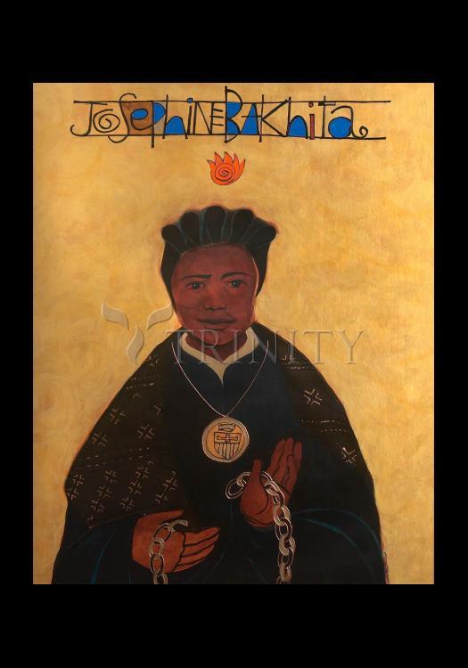St. Josephine Bakhita - Holy Card by Br. Mickey McGrath, OSFS - Trinity Stores