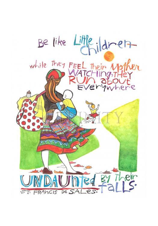 Be Like Little Children 2 - Holy Card