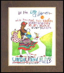 Wood Plaque Premium - Be Like Little Children 2 by M. McGrath